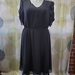 NWT Lane Bryant black sheer overlay cocktail dress (16)